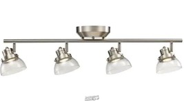 2.7 ft. 4-Light Brushed Nickel Integrated LED Track Light Kit - £68.17 GBP