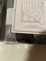 Country Check Black/Buttermilk curtain panels - 2 image 3