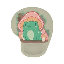 Mushroom Hat Frog Mouse Pad With Wrist Rest - $18.69