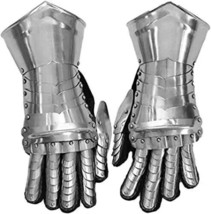 Medieval Knight Costume Gauntlets Armor Steel Gloves gift - $133.98