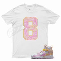 White EIGHT T Shirt for Air J1 8 GS Arctic Punch Pink 3 Ice Cream 12 1 - £20.31 GBP+
