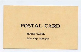 Motel Tafel Reservation Postcard Lake City Michigan  - £7.76 GBP