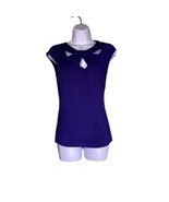 Carmen Carmen Marc Volvo Womens Size XS Purple Sleeveless Top Knot Neck ... - $9.46