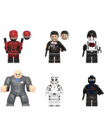 Marvel Superhero Daredevil Punisher Muse White Tiger 6Pcs Minifigures Br... - $345.44 MXN