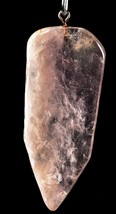 satyaloka azeztulite pendant high frequency quartz with rare amethyst hue  #7371 - £32.41 GBP