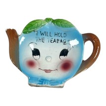 Vintage Anthropomorphic Blueberry Ceramic Holder I Will Hold Your Tea Bag 4” - £14.81 GBP