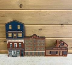 Cat&#39;s Meow Vintage Village Collectibles Lot of 4 Market Street Series 1989 91 - £30.77 GBP