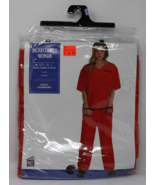 Incarcerated Woman 2 Piece Orange Jumpsuit Amscan Halloween Costume - £22.13 GBP