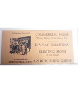 1918 Ad Leo P. Bessette Signs Springfield, Mass. - £6.28 GBP
