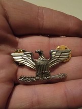 LMH Brooch Pin  AMERICAN EAGLE w/ SHIELD Full Bird Captain Wings Spread ... - $23.46