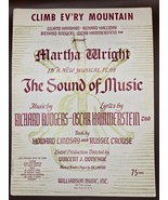 CLIMB EV&#39;RY MOUNTAIN-1959 Piano Sheet Music Sound of Music Rodgers-Hamme... - $20.85 CAD