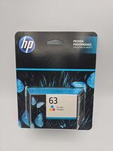 HP 63 (F6U61AN) Tri-Color Ink Cartridge NEW! March 2026 - $26.72