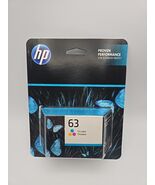 HP 63 (F6U61AN) Tri-Color Ink Cartridge NEW! March 2026 - $26.72