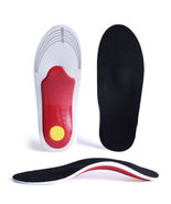1 Pairs Red Orthotic Shoe Insoles Inserts Flat Feet High Arch - Plantar size L - $12.88
