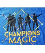 CHAMPIONS OF MAGIC T-SHIRT 3XL 100% COTTON London&#39;s Own NEW Blue FREE SH... - £10.08 GBP