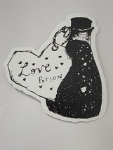 Love Potion Black and White Bottle with Label Sticker Decal Cool Embelli... - $2.30