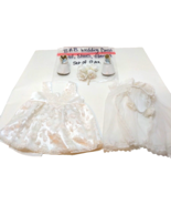 Build A Bear Workshop Wedding Dress Veil Shoes And Flowers Set Of 5 Pieces - $20.14