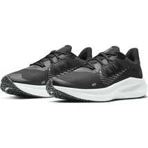 Men&#39;s Nike Winflo 7 Shield Running Shoes, CU3870 001 Size 13 Black/Met Cool Grey - £95.86 GBP