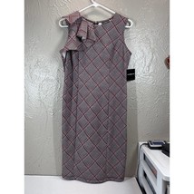 Liz Claiborne Dress Womens Pure Romance Red Black Plaid Size Small NWT  - $511.24 MXN