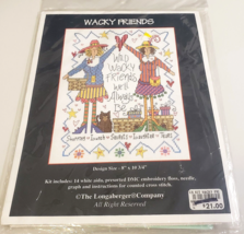 Wild Wacky Friends Vtg Longaberger (681261-000) Counted Cross Stitch Kit Sealed! - £16.43 GBP