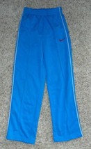 Boys Sweatpants Nike Blue White Side Stripes Casual Athletic Pants-size L - £10.83 GBP