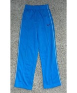 Boys Sweatpants Nike Blue White Side Stripes Casual Athletic Pants-size L - £10.83 GBP