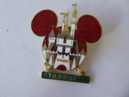 Disney Trading Pin 165824 DL - Disneyland Castle - Mickey Icon - Starbucks - $19.10