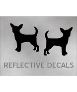 Reflective Decal Sticker 2X CHIHUAHUA Mexico pet dog For Mailbox Car Tru... - £13.32 GBP