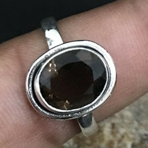 925 Sterling Fine Silver Smoky Quartz Gemstone Ring Sz C-Z Women Gift RSP-1297 - £25.69 GBP