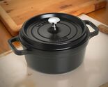 Staub 5.5-Qt Cast Iron Round Dutch Oven – Handcrafted in France, Matte B... - $365.40