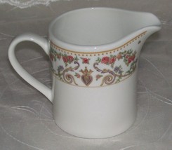 Farberware Kensington Garden Creamer -4136 Porcelain Tan &amp; Purple Scrolls Euc - £5.55 GBP