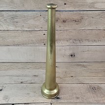 VTG Solid Brass Fire Hose Nozzle 12&quot; Antique Firefighter Hydrant Tip Decor - $918.00 MXN