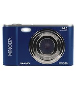 Minolta MND20-BL MND20 16x Digital Zoom 44 MP/2.7K Ultra HD Digital Came... - $155.47
