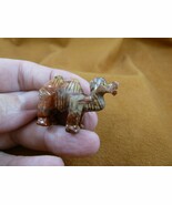 Y-CAM-5) red CAMEL camels desert SOAPSTONE FIGURINE gemstone carving dro... - $160.27 MXN