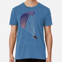 Geckos Paramotoring Design Born To Fly Blue S to 5XL Made in the USA T-Shirt - £17.60 GBP