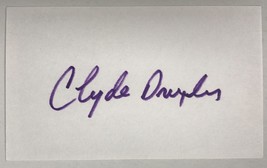 Clyde Drexler Signed Autographed 3x5 Index Card #5 - Basketball HOF - £15.73 GBP