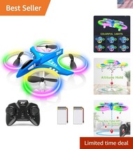 Blue Nano Quadcopter – Mini Drone with 15 Min Flight Time &amp; Headless Mode - $52.50