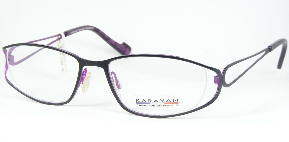 KARAVAN KA3033 Np F3 BLACK /PURPLE EYEGLASSES GLASSES FRAME 52-17-135mm ... - $126.94