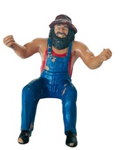 Thumb Wrestler Hillbilly Jim WWF rubber suparstar WWE Vtg action figure toy 1980 - £18.95 GBP