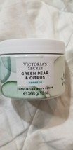 Victoria&#39;s Secret Green Pear &amp; Citrus Refresh Exfoliating Body Scrub 13 Oz - £15.69 GBP