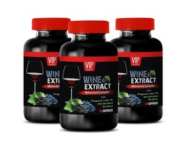 blood sugar supplements top rated WINE EXTRACT heart health capsules 3B 180CAPS - £29.00 GBP