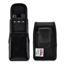 Motorola Minitor VI 6 Voice Pager Fire Radio Leather Holster Case Magnet... - $36.99