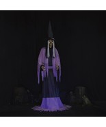 SHE&#39;S HERE! HALLOWEEN PROP HUGE 10&#39; ANIMATRONIC WITCH HEAD TURNS SPEAKS ... - $746.58 CAD