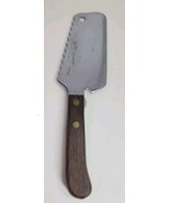 VTG Vernco Butcher Meat Cleaver Kitchen Knife Wood Handle Serrated Top Rare - $24.18