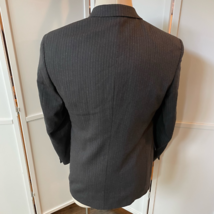Givenchy Monsieur Mens Three Button Suit Jacket Gray Stripe Wool Modello 40R - £32.04 GBP