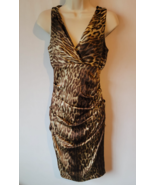 Cache 2 dress cheetah formal cocktail - £53.01 GBP