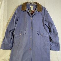 LL Bean Long Duster Chore Barn Jacket Southwest Lined Women Large Coat YV66 - £55.53 GBP
