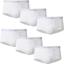Hanes White Briefs Tighty Whities Classic Briefs - £16.78 GBP