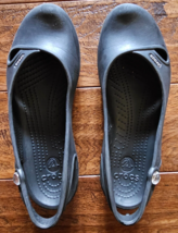 Crocs Shoes Womens Size 9 Closed-Toe Ankle-Strap Slip-On Stretch Rhinestone - $18.80