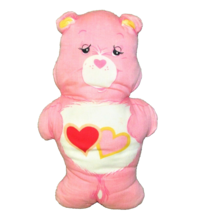 Care Bears LOVE A LOT TEDDY PLUSH Fabric Material Panel 11&quot; Vintage STUF... - £8.89 GBP